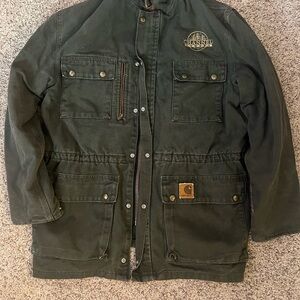 Vintage Carhartt Men's Green Jacket